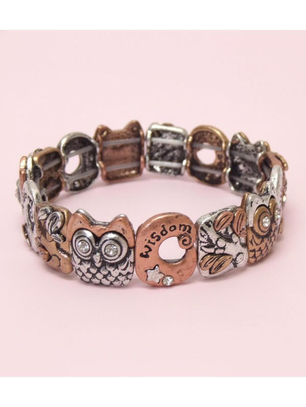 Cute Owl Wisdom Stretch Bracelet